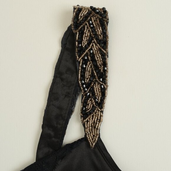 Le Chateau silk satin black top, Size XXS (0) - Picture 7 of 13